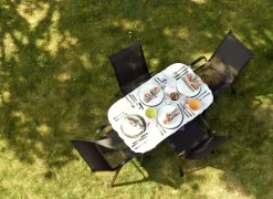 Sussex Black Metal Garden Armchairs - Pack of Two