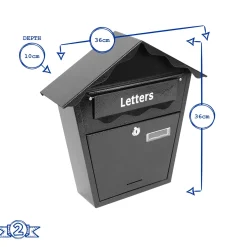 Vintage Steel Plated Post Box